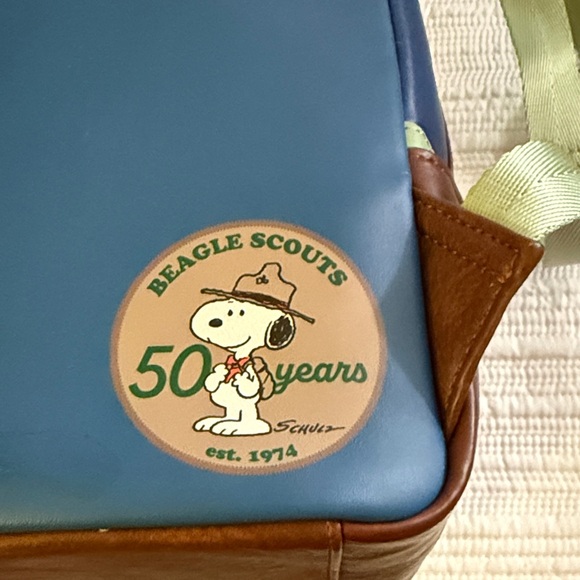 Loungefly Peanuts Backpack with Snoopy Camping Scene - Picture 4 of 7